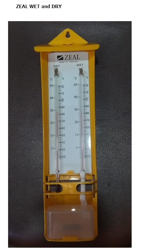 THERMOMETER WET AND DRY ZEAL